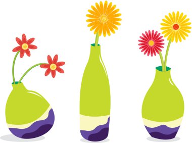 Green Vases clipart