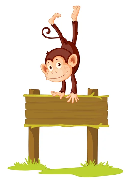 stock vector Monkey sign