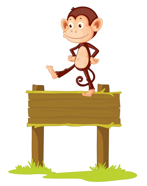 Segno scimmia — Vettoriale Stock