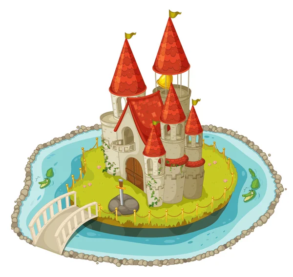 Cartoon castle — Stock Vector