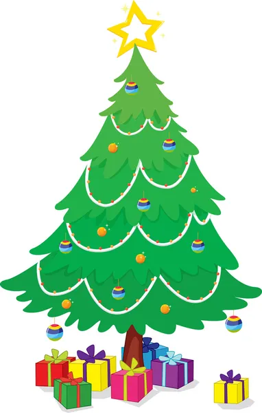 Χριστουγεννιάτικο δέντρο — Διανυσματικό Αρχείο