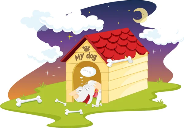 Dog house — Stock Vector