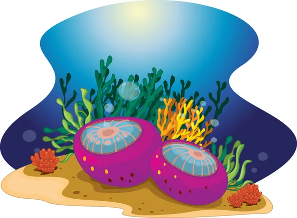 Meerespflanzen — Stockvektor