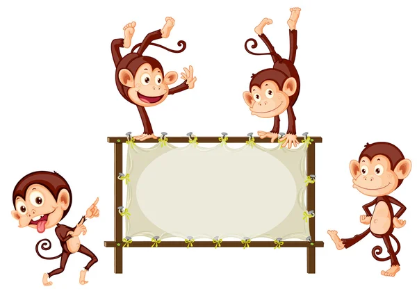 Znamení opice — Stockový vektor