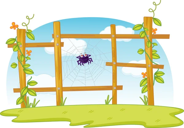 Φράχτη αράχνη — Διανυσματικό Αρχείο