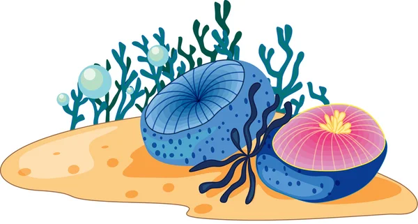 Havet växter — Stock vektor