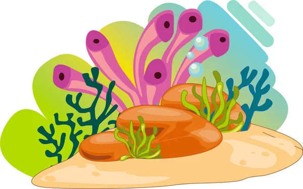 Deniz bitki — Stok Vektör