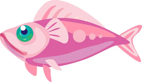 Peixe rosa —  Vetores de Stock