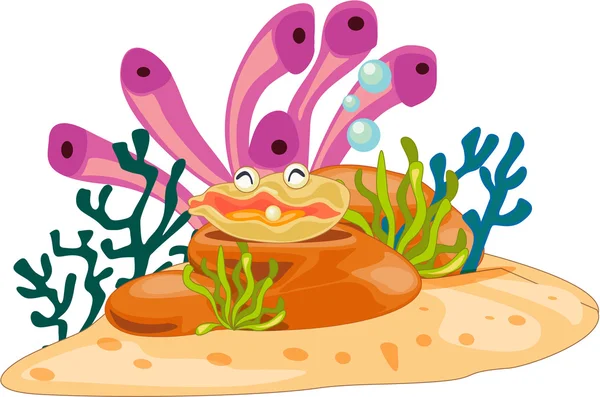 Szczęśliwy clam — Wektor stockowy