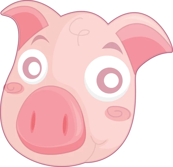 Face de porc — Image vectorielle