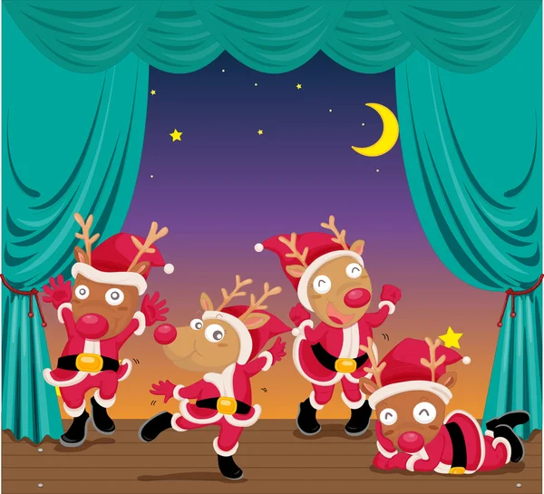 stock vector mice on stage