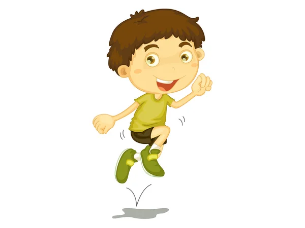 Jumping boy — Stock Vector