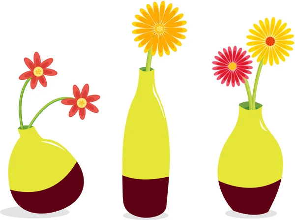 Pots de fleurs — Image vectorielle