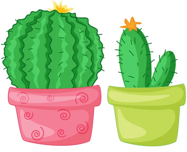 Dwa kaktusy — Wektor stockowy