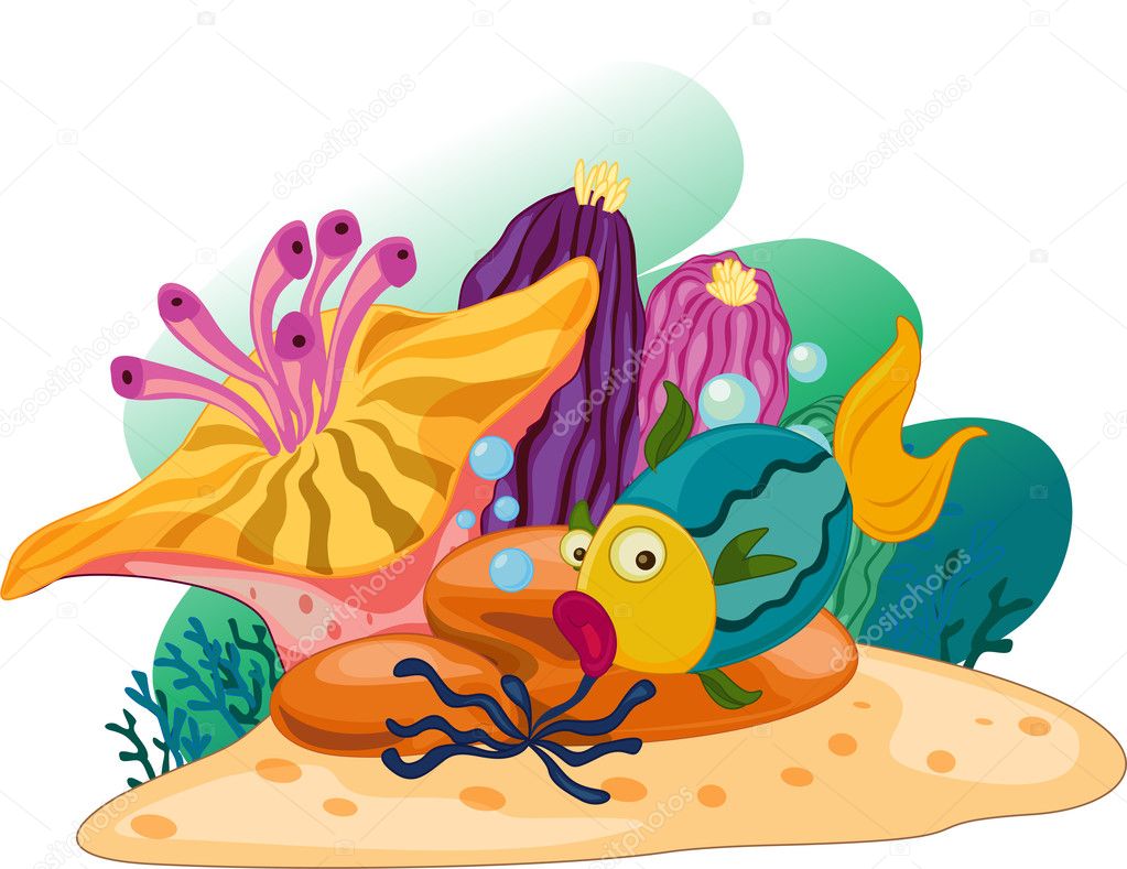 Sea plants — Stock Vector © interactimages #10115637