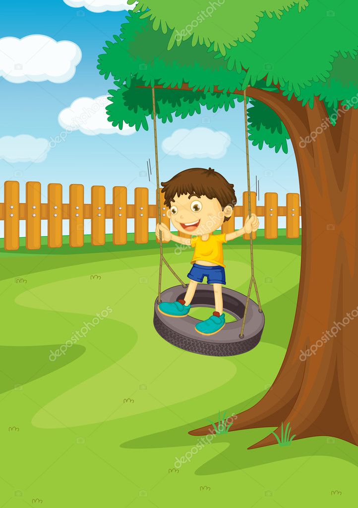 Tire Swing Cartoon