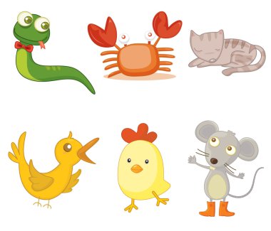 assorted animals clipart