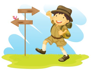 a boy scout clipart