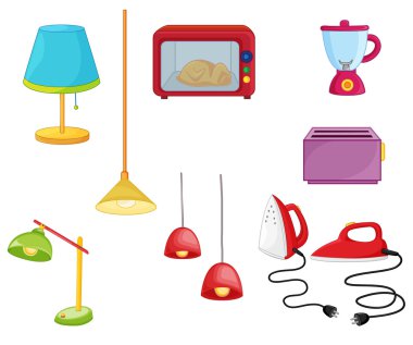 various appliances clipart