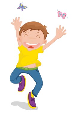 happy young man clipart