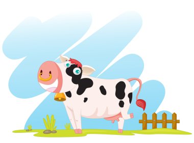 Cartoon cow clipart