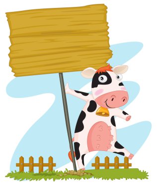 Cartoon cow clipart