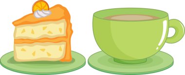 coffee and cake clipart