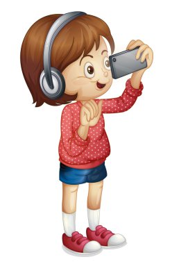 smart girl clipart