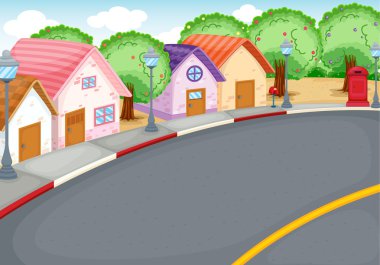 Group of houses clipart