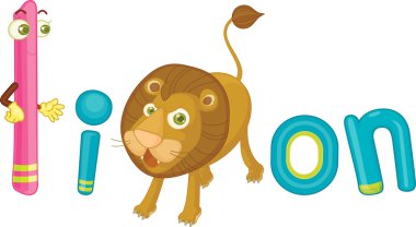 l for lion clipart