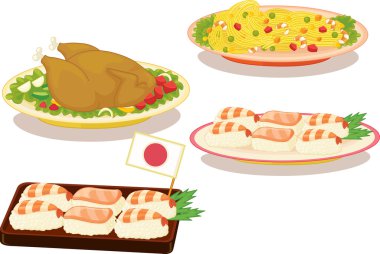 international cusine clipart