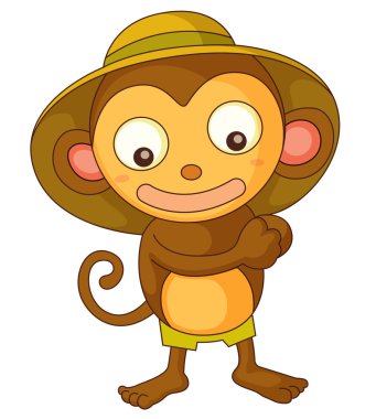 little monkey clipart