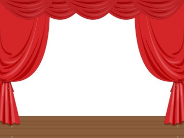 Empty stage clipart