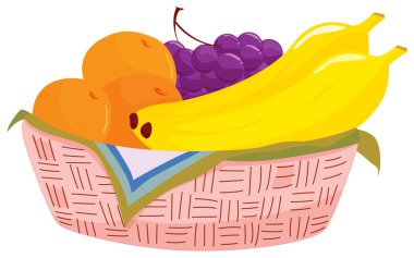 fruit basket clipart