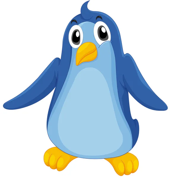Комический пингвин — стоковый вектор
