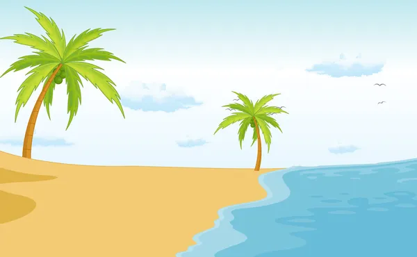 Παραλία Παράδεισος — Διανυσματικό Αρχείο