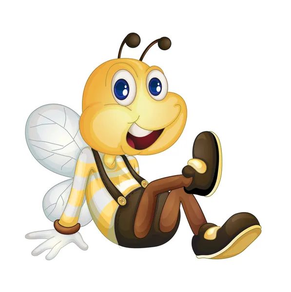 Pszczoła siedzi — Wektor stockowy