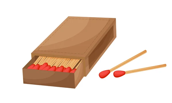 Boîte de allumettes — Image vectorielle