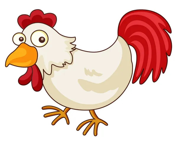 Desenhos animados de frango — Vetor de Stock