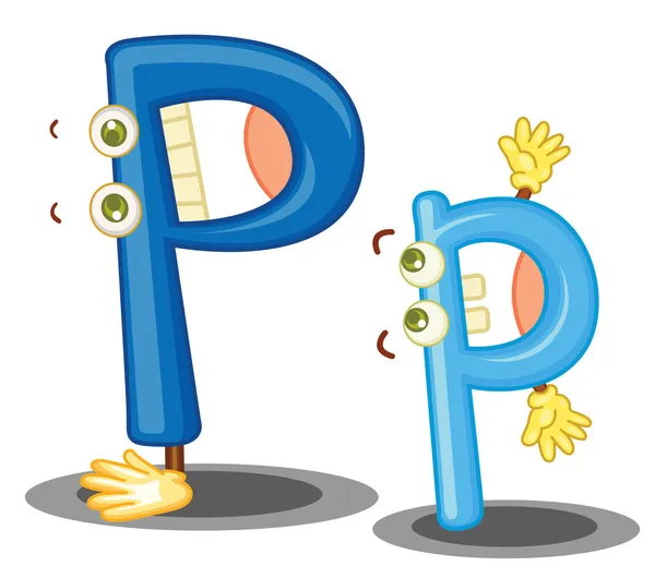 The letter P — Stock Vector