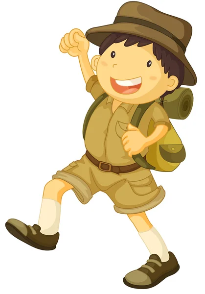 Boy Scout — Archivo Imágenes Vectoriales