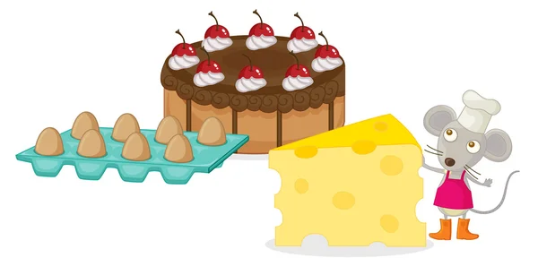 Peynirli kek — Stok Vektör