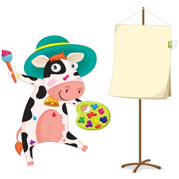 Malba kráva — Stockový vektor