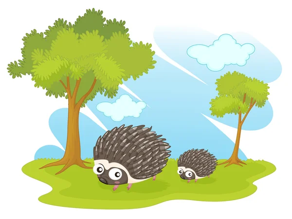 stock vector animals in park