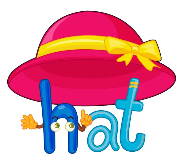 H for hat — Stock Vector