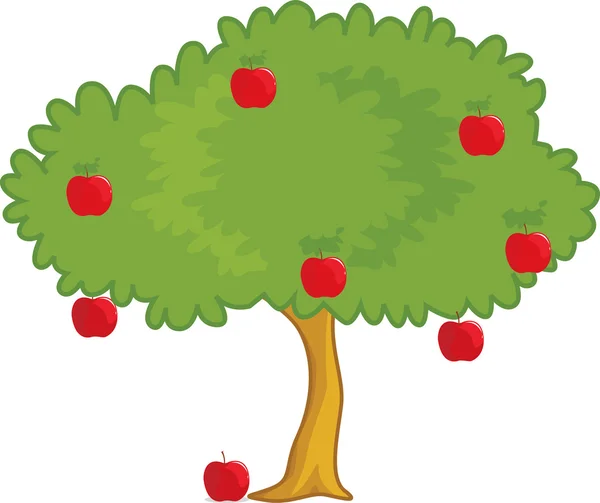 リンゴの木 — ストックベクタ