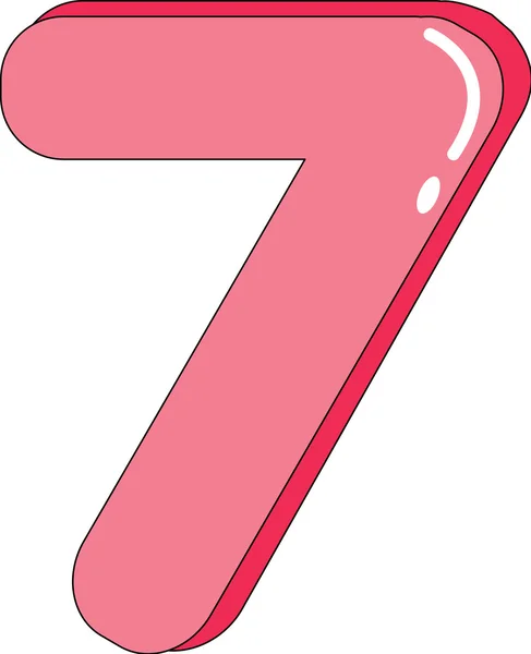 Αριθμός επτά — Διανυσματικό Αρχείο