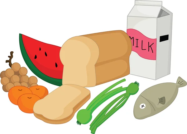 Produits alimentaires — Image vectorielle
