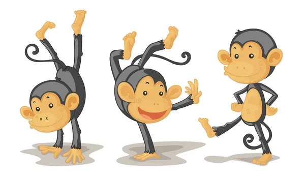 Małpy — Wektor stockowy