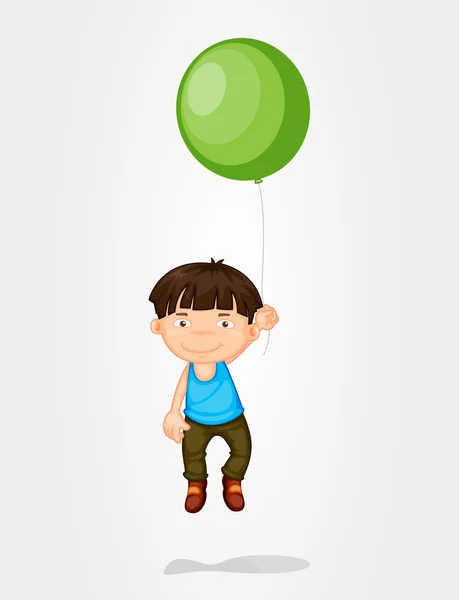 Balón chlapec — Stockový vektor